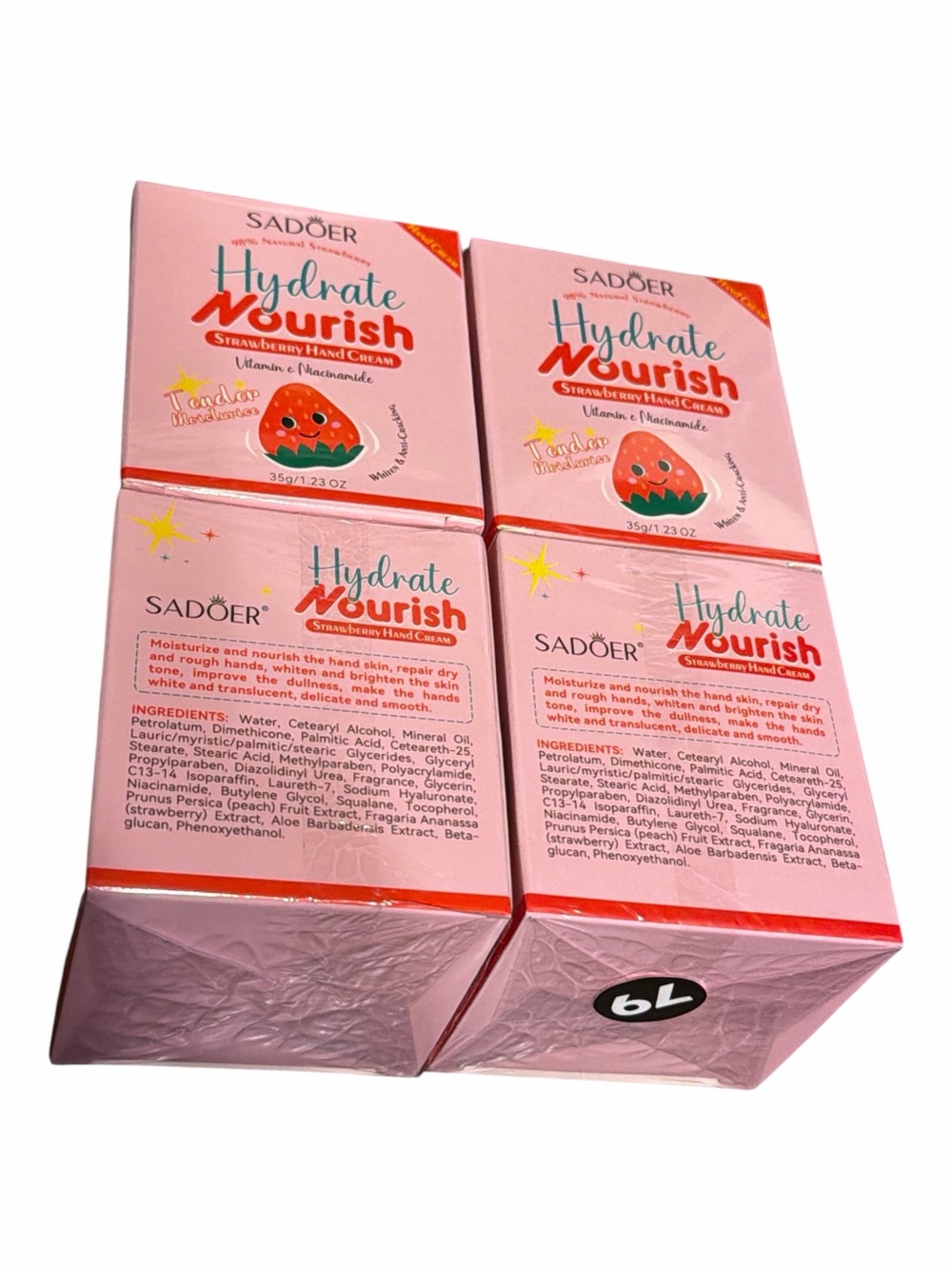NIB Sadoer Hydrate Nourish Strawberry Hand Cream - 35g